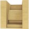 Ekena Millwork 7"W x 7"D x 7"H Wide Alma Rough Cedar Woodgrain TimberThane Corbel, Primed Tan CORUR07X07X07ALMRCPR - alternate 5